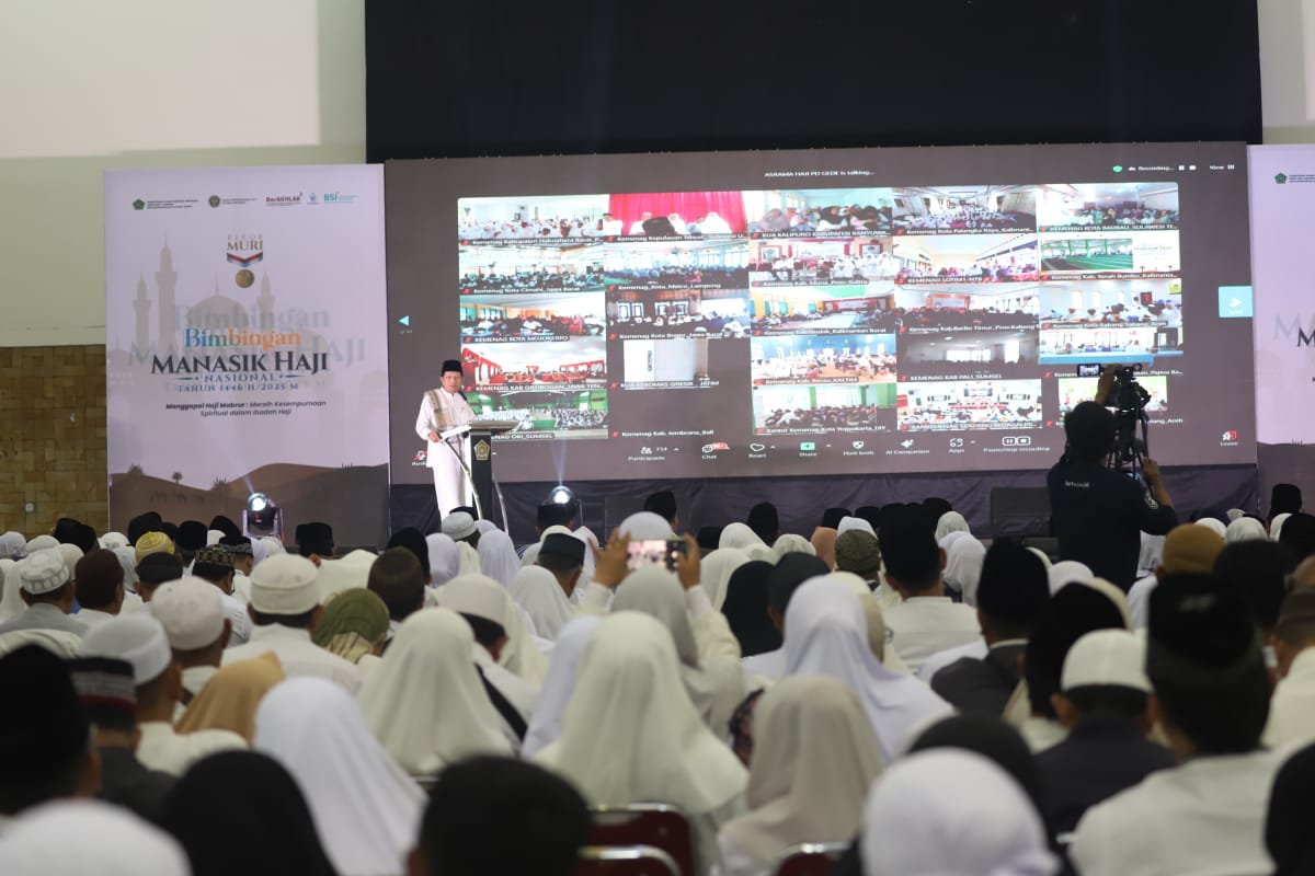 Gelar Bimbingan Manasik Haji dengan 140 Ribu Peserta, Kemenag Raih Rekor MURI 