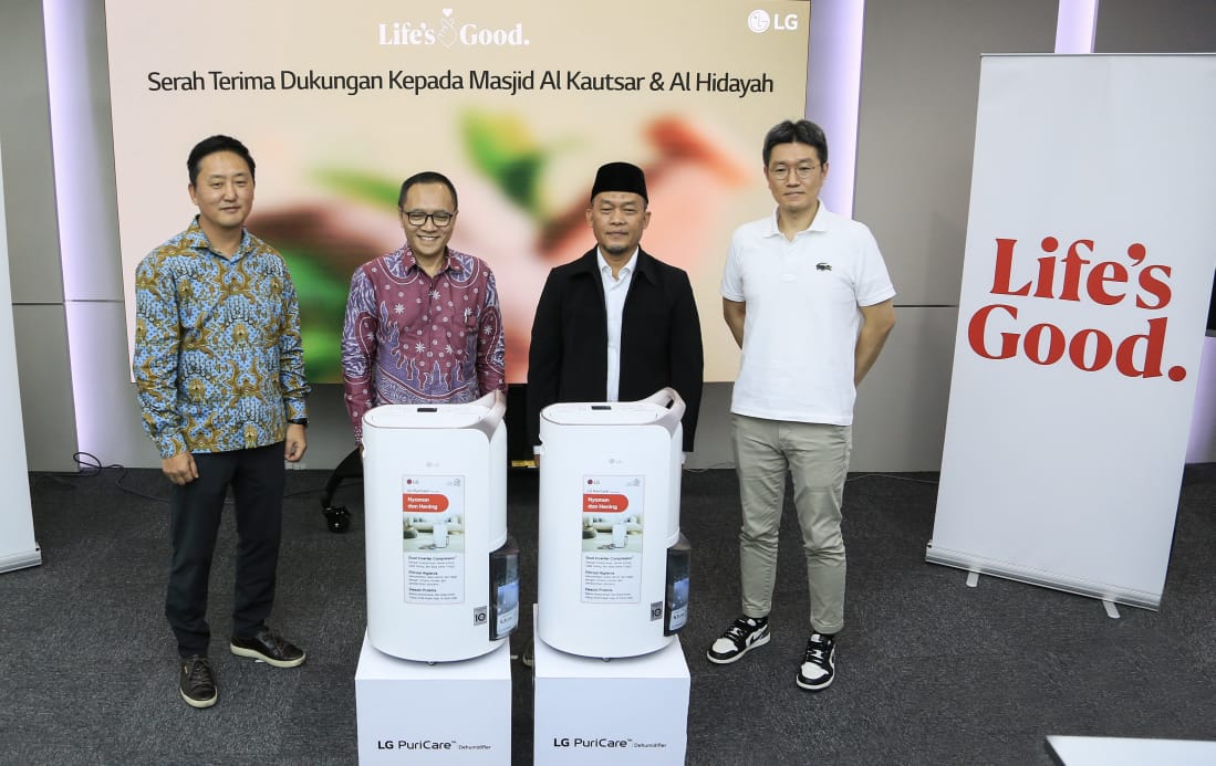 Ramadan Berkah, LG Donasikan 15 Unit Dehumidifier untuk Masjid di Jakarta 