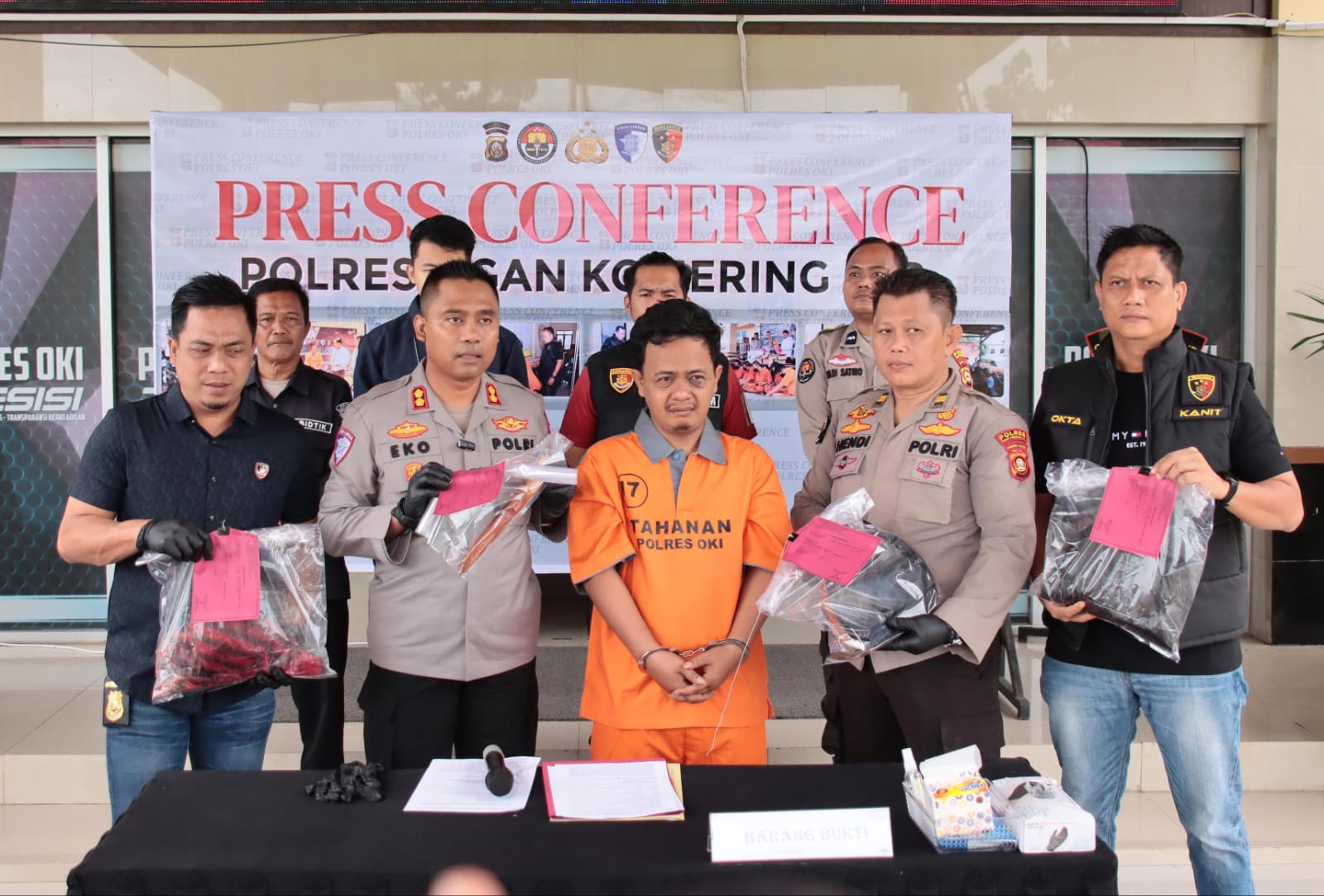 Polisi Tangkap Pelaku Penusukan Penjual Es di Depan SMKN 1 Kayuagung, Motifnya Masih Didalami