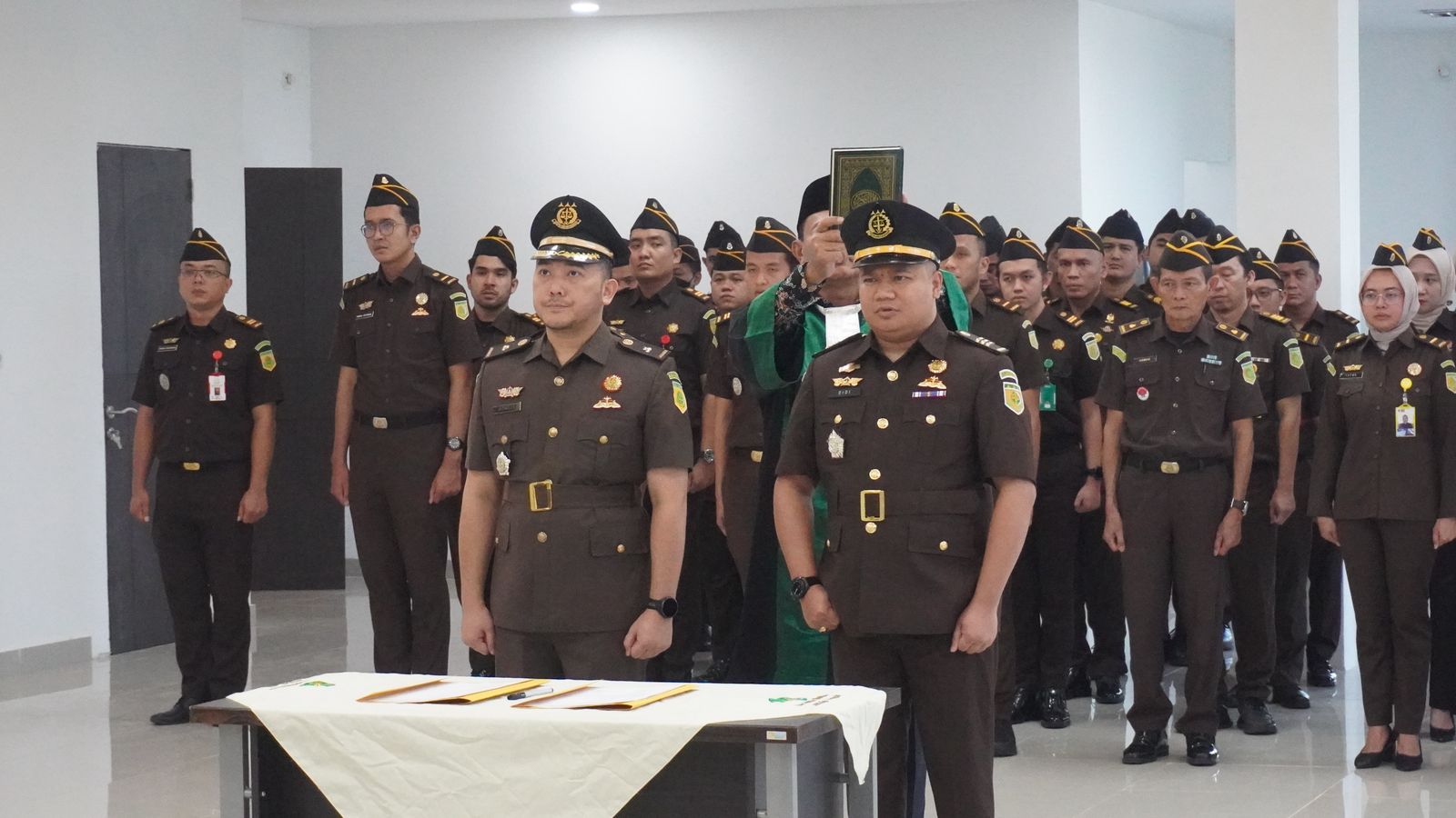 Kajari Muba Pimpin Sertijab Kasi Pidum, Dari Armein Ramdhani Kepada Didi Aditya Rustanto