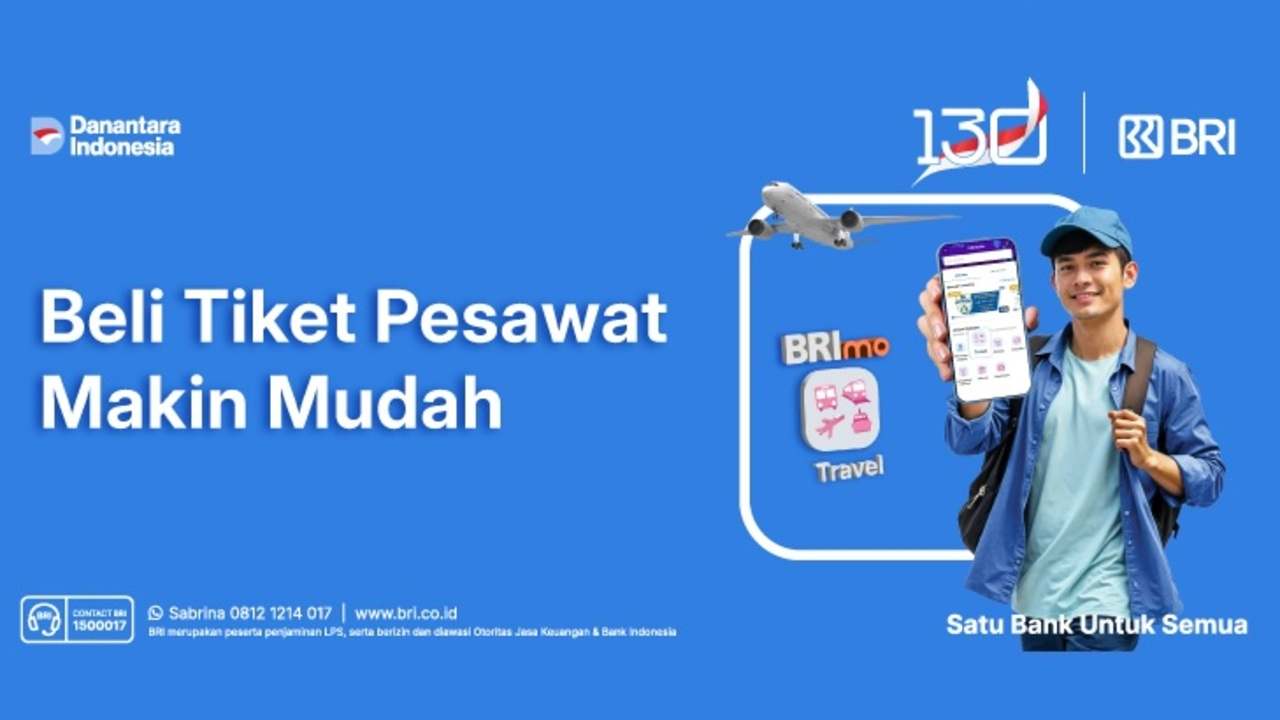 Makin Praktis! Beli Tiket Pesawat Langsung dari Ponsel Lewat BRImo, Begini Caranya
