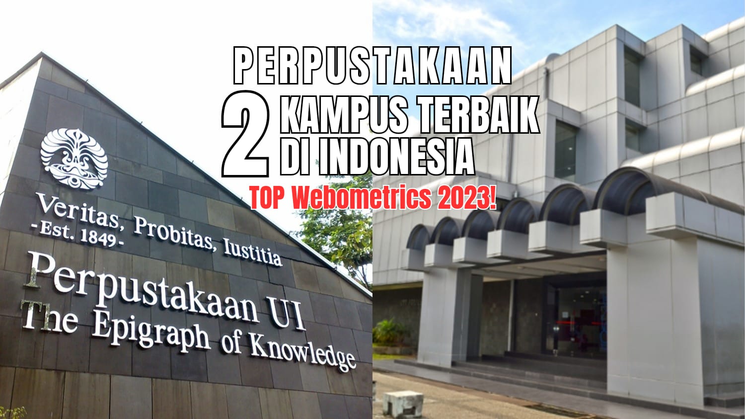 Intip Kemegahan Perpustakaan 2 Kampus Terbaik  Indonesia TOP Webometrics 2023, No 1 Mirip Mall