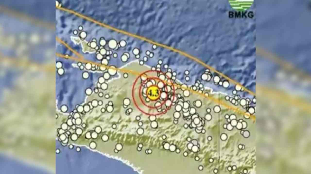 Update BMKG, Pagi Ini Gempa 4.3 Magnitudo Guncang Mamberamo Tengah Papua,  Tak Berpotensi Tsunami