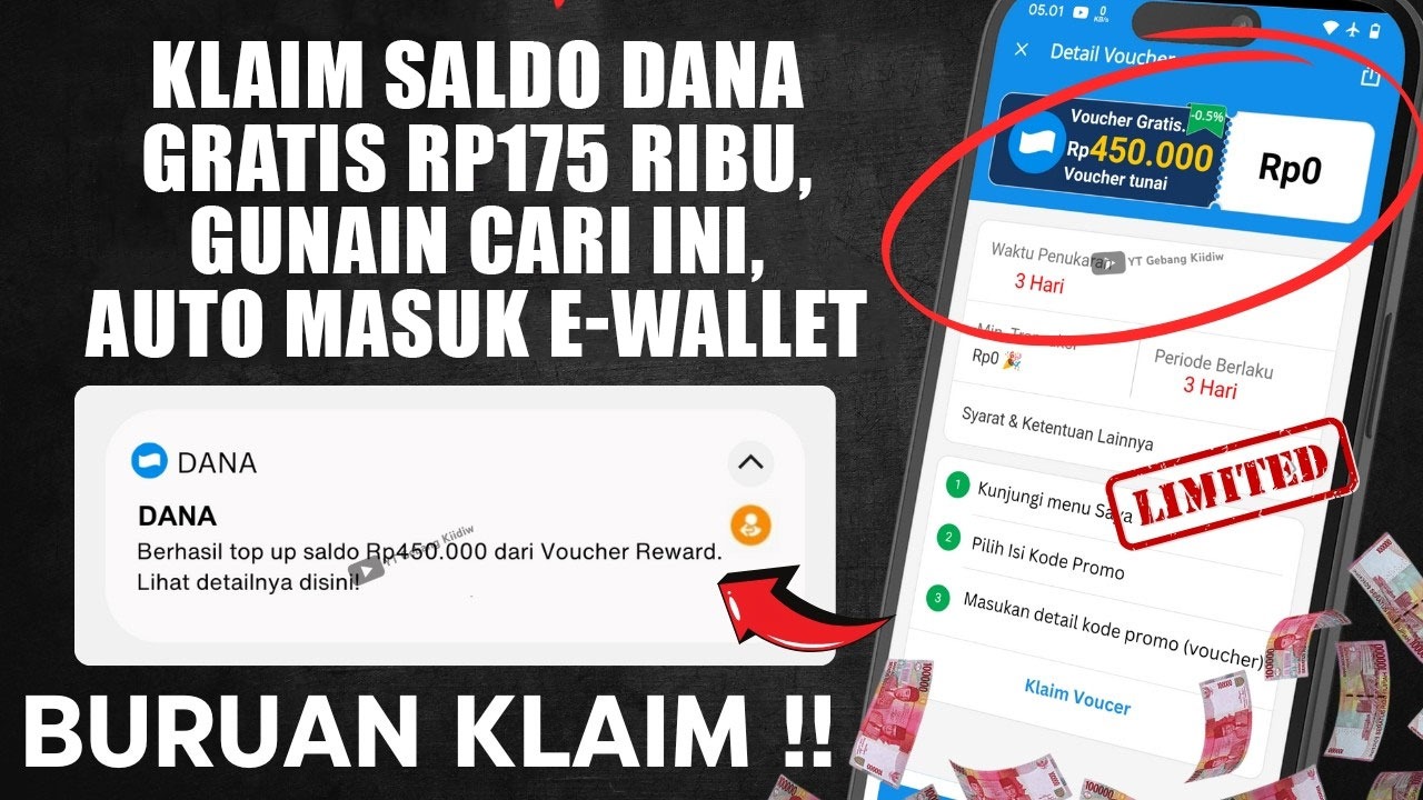 Klaim Saldo DANA Gratis Rp175 Ribu, Gunain Cari Ini, Auto Masuk E-Wallet