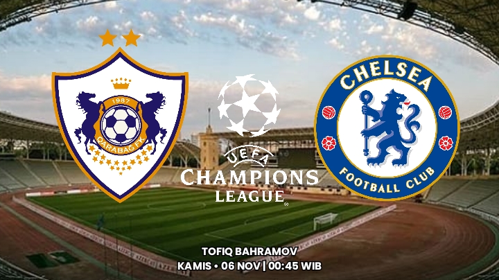 Liga Champions: Qarabag FK vs Chelsea - Prediksi, Preview dan Susunan Pemain