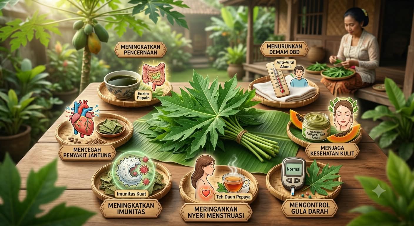 Pahit tapi Berkhasiat! Ini 7 Manfaat Daun Pepaya untuk Kesehatan dan Cara Mengolahnya