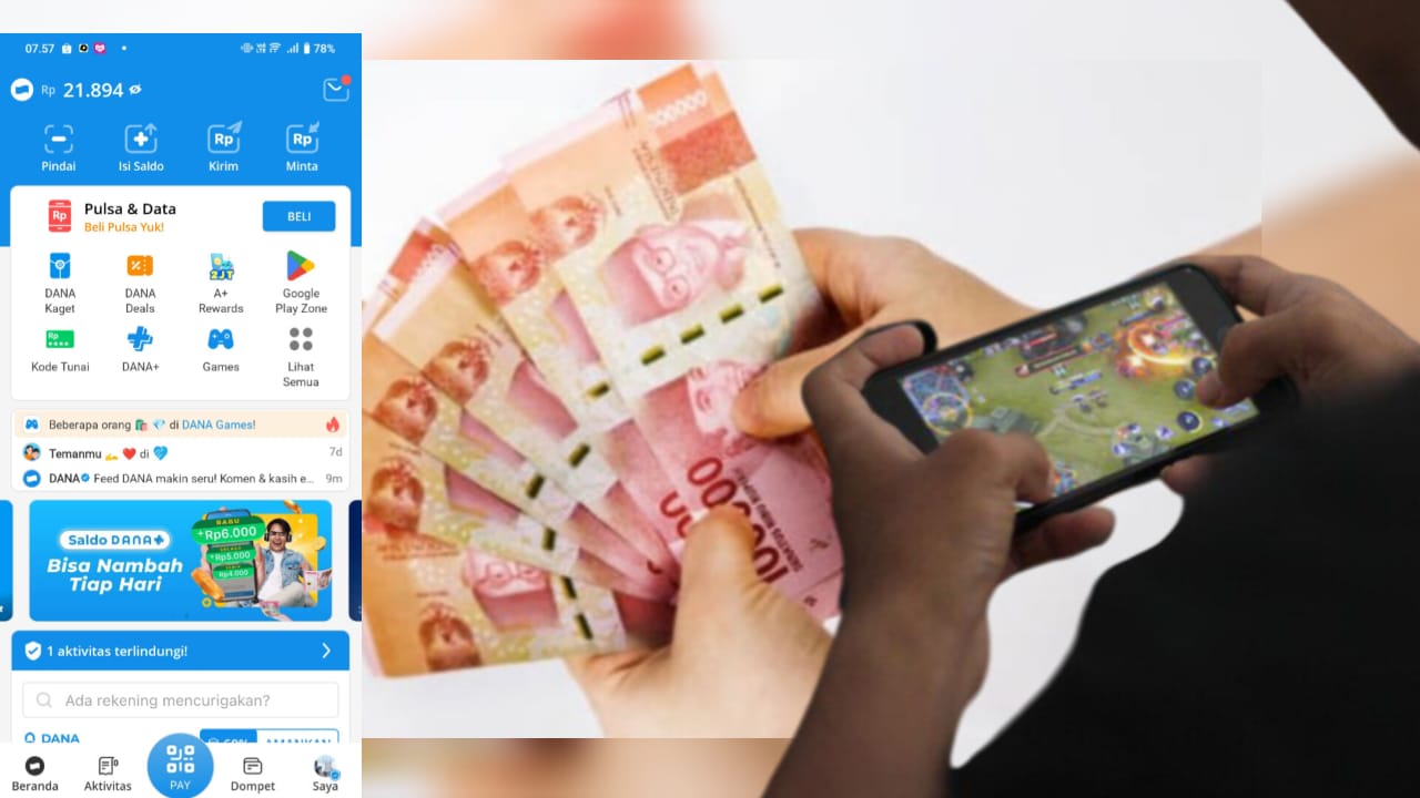 Tanpa Modal Cuan Datang! Dapatkan Saldo DANA Gratis dari Game Ini