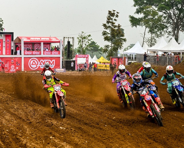 Crosser AHM Raih 2 Podium di Final Kejurnas Motocross, Melaju Kenjang Selepas Cidera 