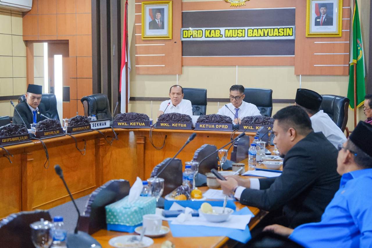 Bupati Terpilih Bakal Pidato Perdana, DPRD Muba Adakan Rapat Banmus untuk Penjadwalan