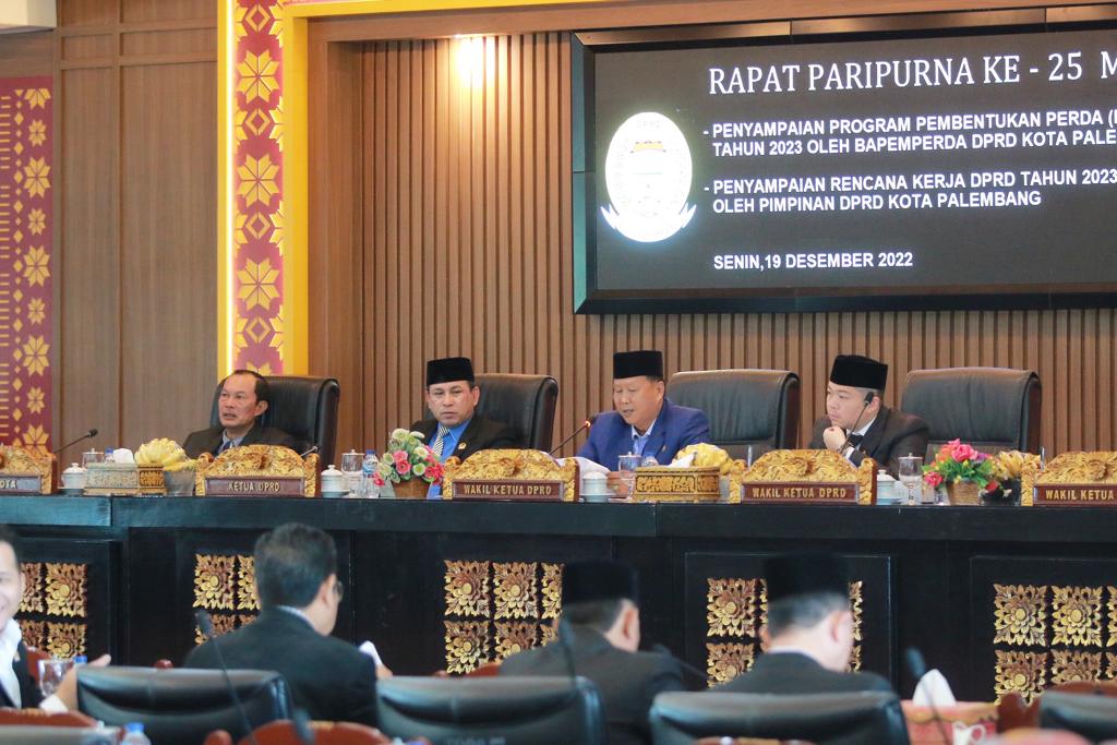  DPRD Kota Palembang Tetapkan Rencana Kerja 2023 untuk Palembang Lebih Maju