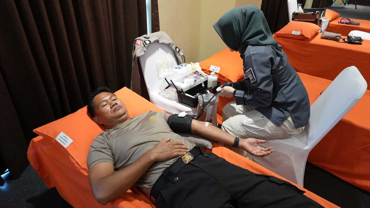 Korpri Polda Sumsel Gelar Donor Darah, Wujud Kepedulian dalam HUT ke-54