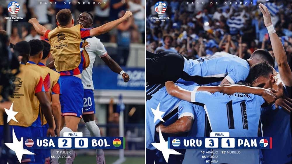 Hasil Laga Grup C Copa America 2024: Amerika Serikat Hancurkan Bolivia, Darwin Nunez Bawa Uruguay Menang