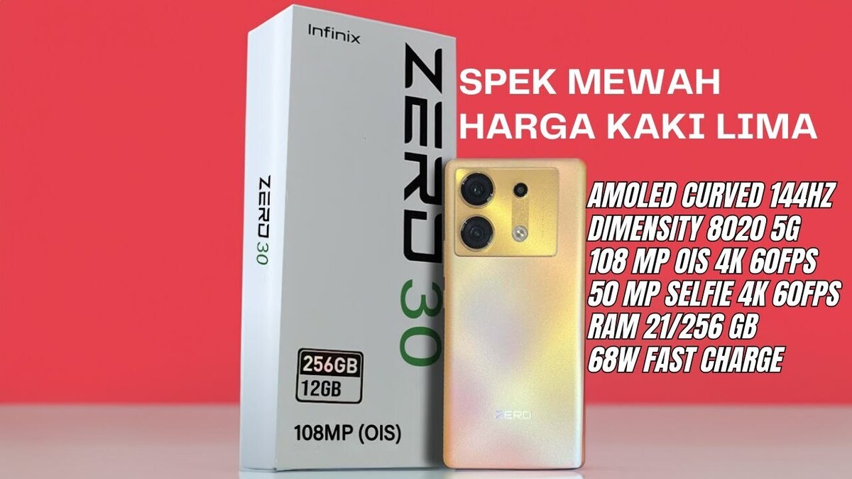 Infinix Zero 30 5G dengan Kamera 4K dan Chipset Super Ngebut, Spek Dewa Harga Kaki Lima