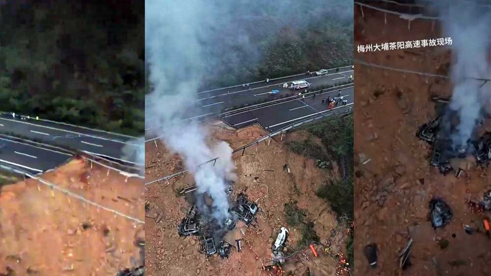 Mirip Insiden Tol Bocimi, Jalan Tol di China Ambrol, Puluhan Orang Tewas