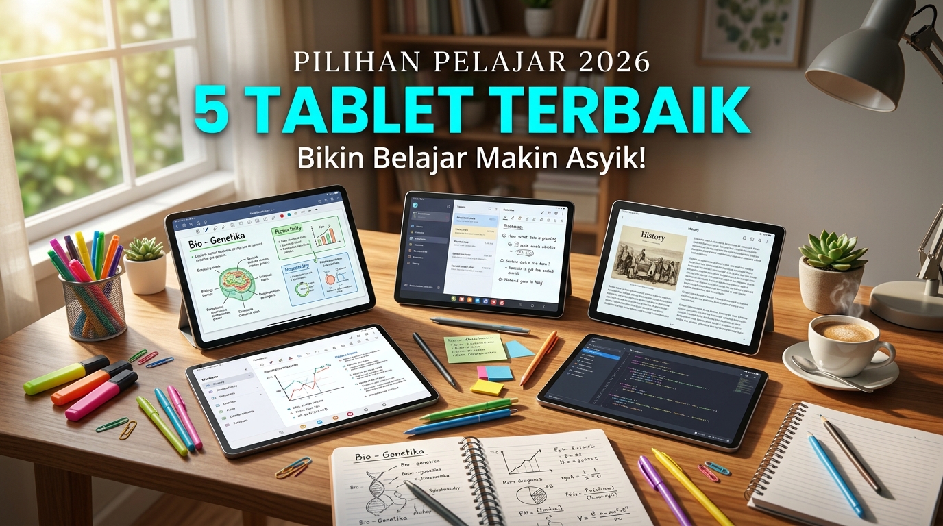 5 Pilihan Tablet Terbaik dan Paling Direkomendasikan Khusus untuk Menunjang Belajar Pelajar di Sepanjang Tahun