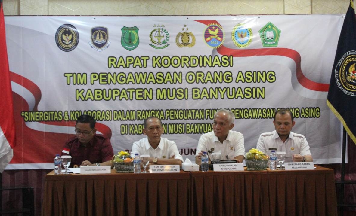 Pemkab Muba Dukung Penuh Sinergi Lintas Intansi Dalam Pengawasan Orang Asing