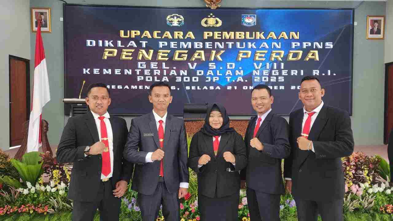 Pemkab PALI Kirim 5 Anggota Satpol PP ke Bogor, Ikuti Pembentukan PPNS Penegak Perda