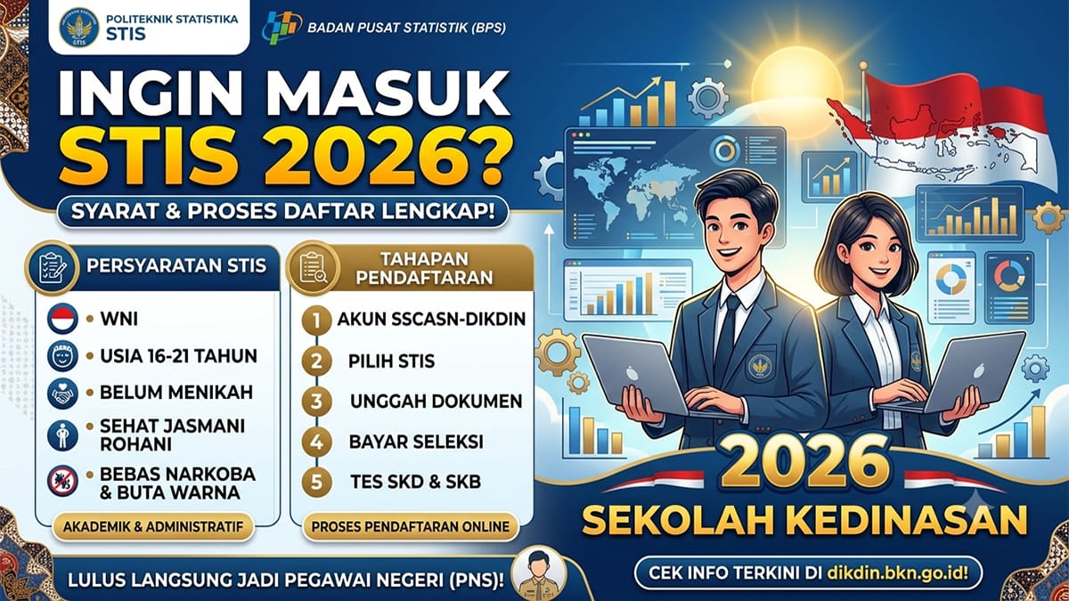 Kuliah Gratis & Langsung Jadi CPNS: Intip Syarat, Prosedur, dan Tahapan Pendaftaran Politeknik Statistika STIS