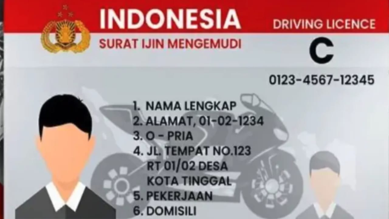 Surat Izin Mengemudi Indonesia Tampilan Baru, Ternyata Begini Penampakannya