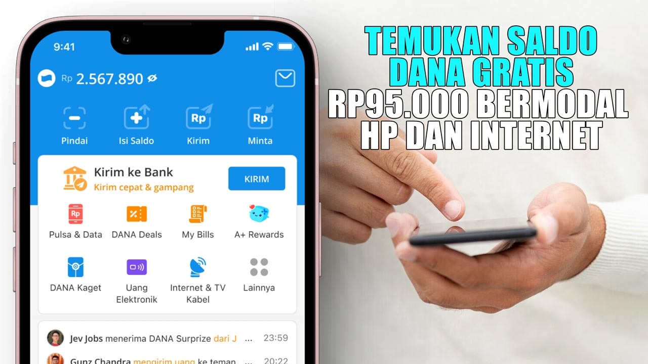 Gercep! Temukan Saldo DANA Gratis Rp95.000 Bermodal HP dan Internet, Begini Triknya