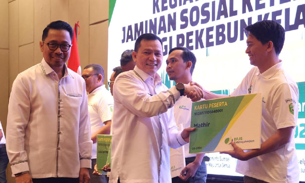 Demi Perlindungan Pegawai Perkebunan Sawit Pemprov Sumsel Bersama BPJS ketenagakerjaan 