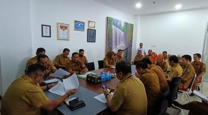 Sekda Lubuk Linggau H Trisko Defriyansa Pimpin Rakor dan Evaluasi Realisasi Penerimaan PAD 2024