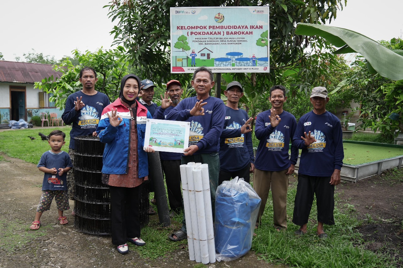 Terapkan Sistem Biofolk Cara Kilang Pertamina Plaju Dukung Budidaya Ikan Air Tawar di Sungai Gerong