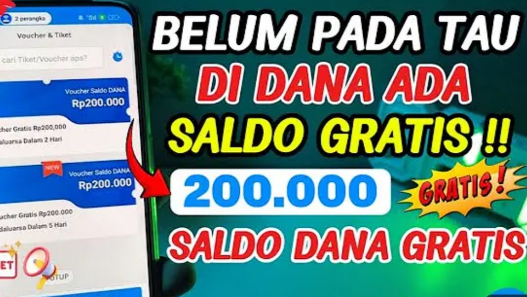 Ambil Sekarang Juga! Ada Voucher Saldo DANA Gratis Rp 200.000 Hari Kamis 3 April 2025