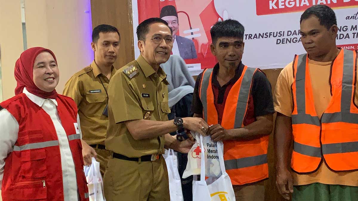 Gandeng Perumda Tirta Musi, PMI Dorong Gerakan Donor Darah Massal di Palembang