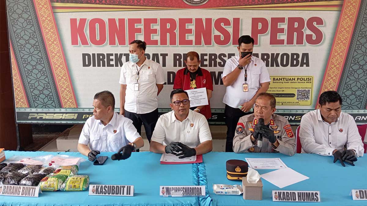 Tangkap Kurir Sabu 11 Kg, Polda Sumsel Telusuri Jaringan Aceh