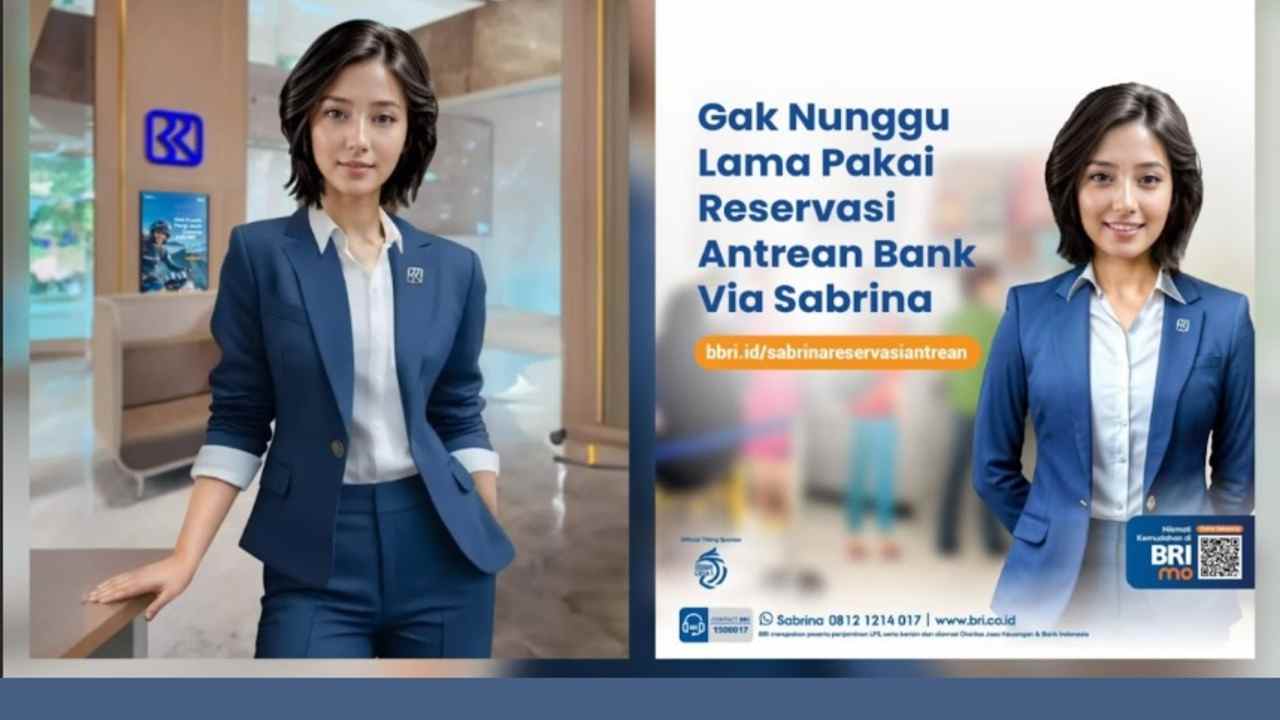 Gak Nunggu Lama, Pakai Reservasi Antrean Bank BRI via Sabrina