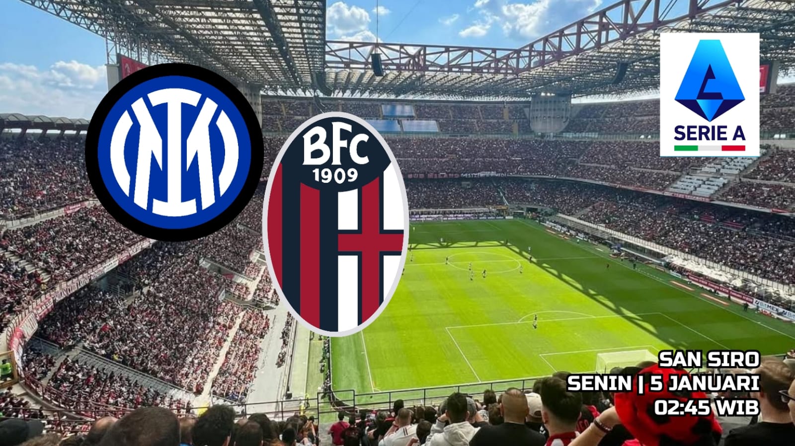 Preview Lengkap Inter Milan vs Bologna - Prediksi dan Susunan Pemain Pertandingan Liga Serie A