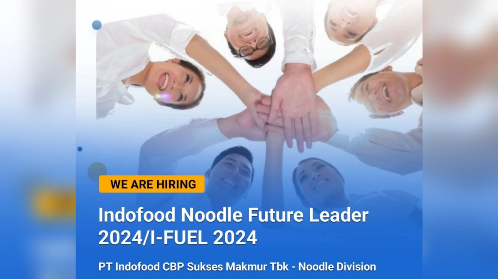 PT Indofood CBP Sukses Makmur Tbk-Noodle Division Membuka Lowongan Kerja Terbaru Untuk 3 Posisi Ini