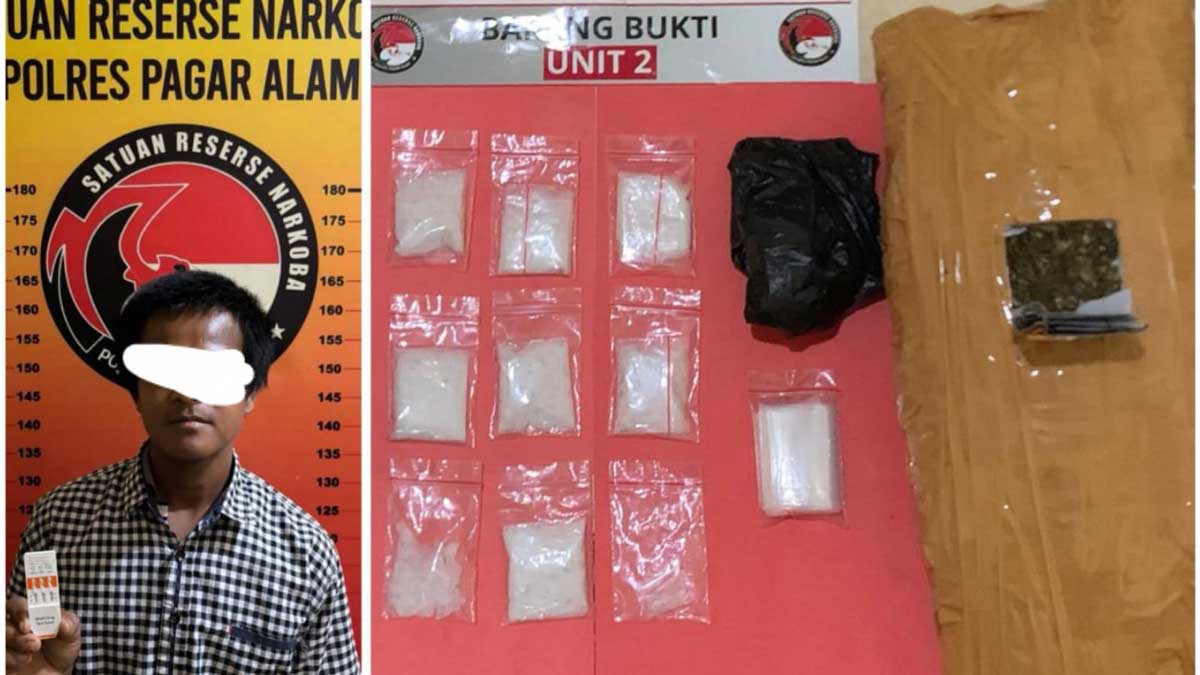 Pesan Keras Kapolres Pagar Alam: Tak Ada Celah Bagi Jaringan Narkoba, Hampir 1 Kg BB Berhasil Diamankan