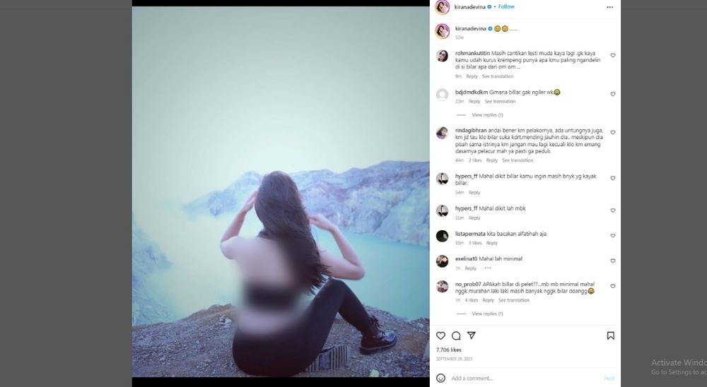 Instagram Perempuan yang Diduga Selingkuhan Rizky Billar Diserbu Netizen, Ini Sosoknya