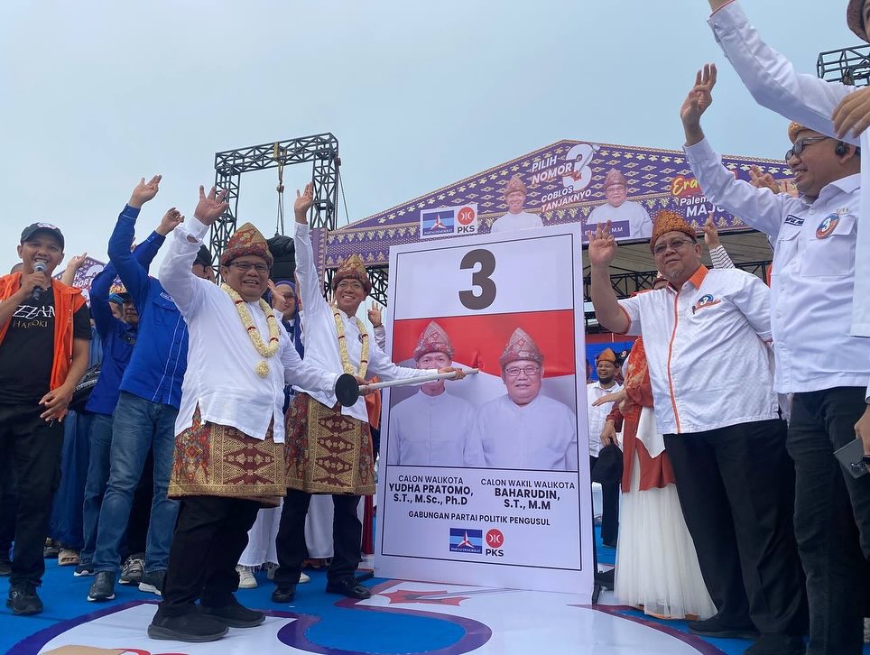 Kampanye Akbar Paslon Yudha-Bahar di Benteng Kuto Besak, Hadirkan Festival Palembang Maju 