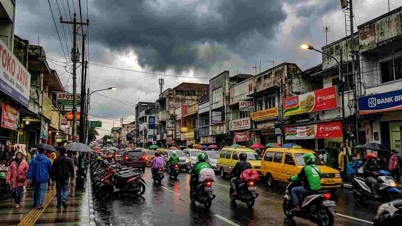 Update Cuaca Sumsel Hari Ini: Palembang Berawan, Banyak Daerah Diguyur Hujan Ringan