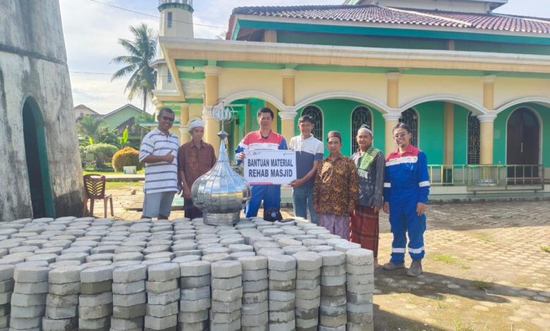 Jelang Puasa Masjid Al- Muttaqin Tanah Abang Terima Bantuan Renovasi dari Pertamina EP Adera field