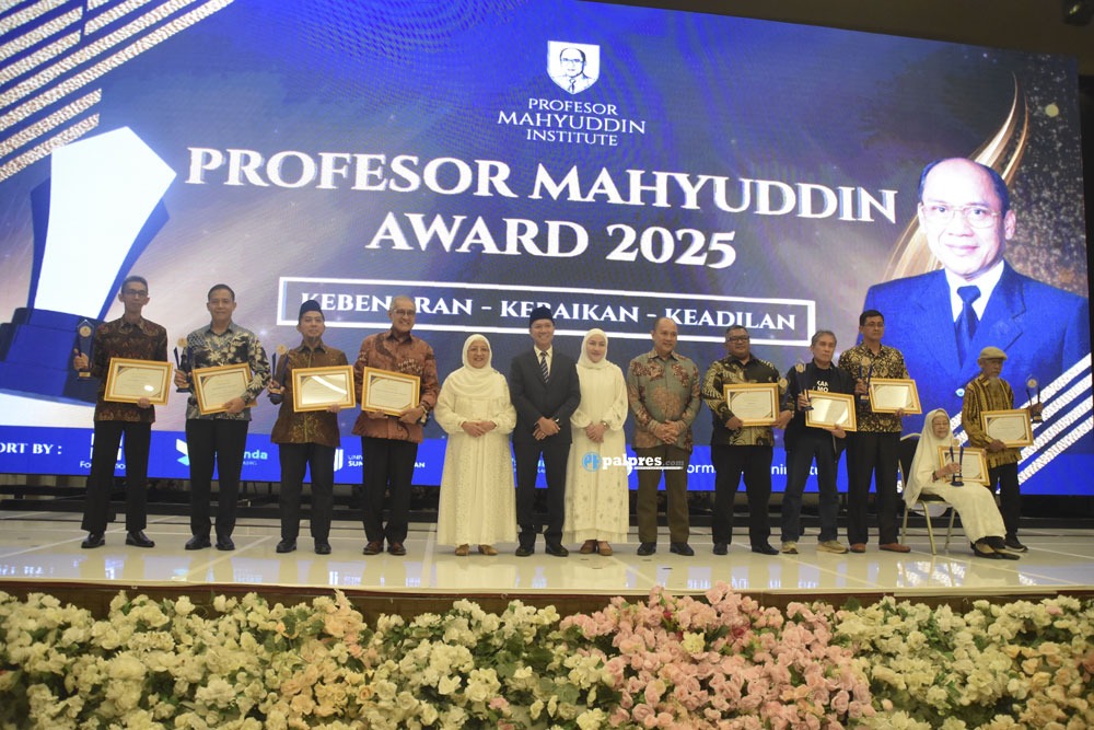 Profesor Mahyuddin Award 2025 Beri Penghargaan pada 9 Tokoh Sumsel, dari Dokter hingga Seniman