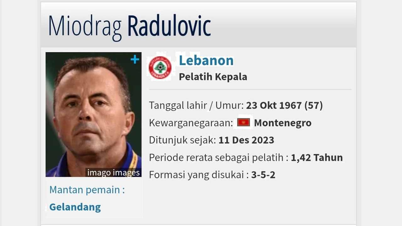 FIFA Match Day: Pelatih Lebanon Bocorkan Hadirnya Pemain Debutan!