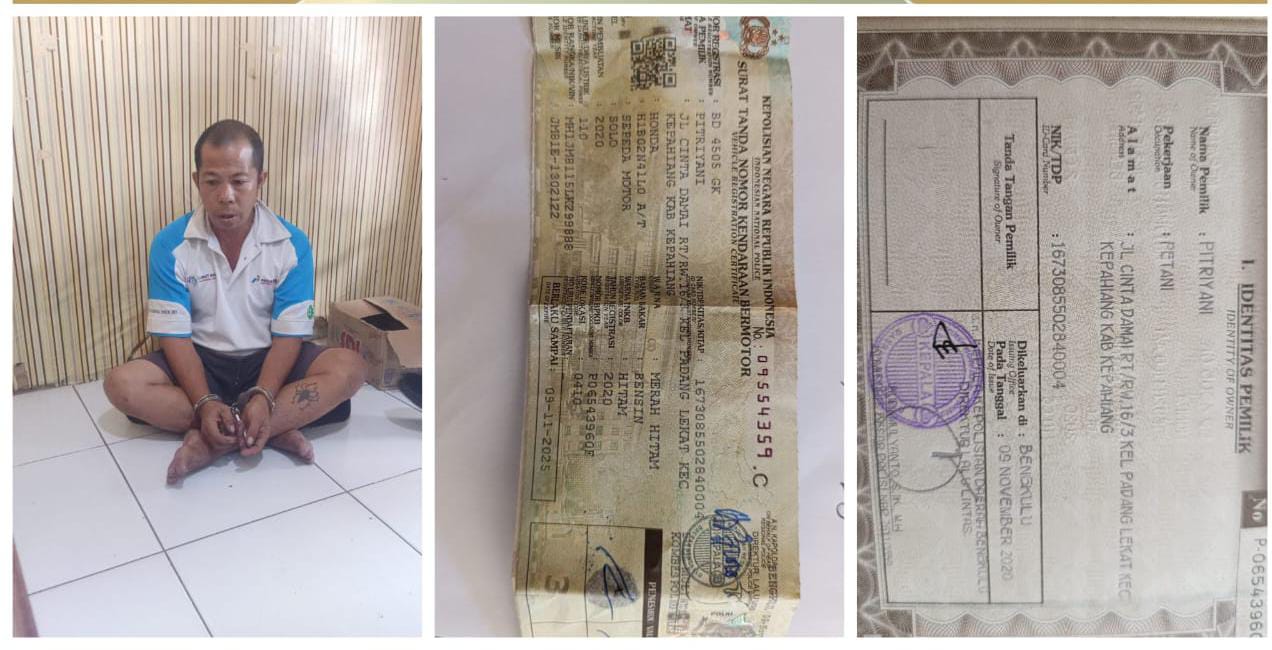 Personel Polsek Lubuklinggau Utara Tangkap Pelaku Curas