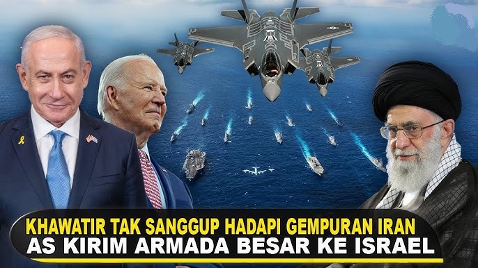 Amerika Serikat Kirim Kapal Perang dan Jet Tempur Canggih ke Israel, Bantu Israel Melawan Iran