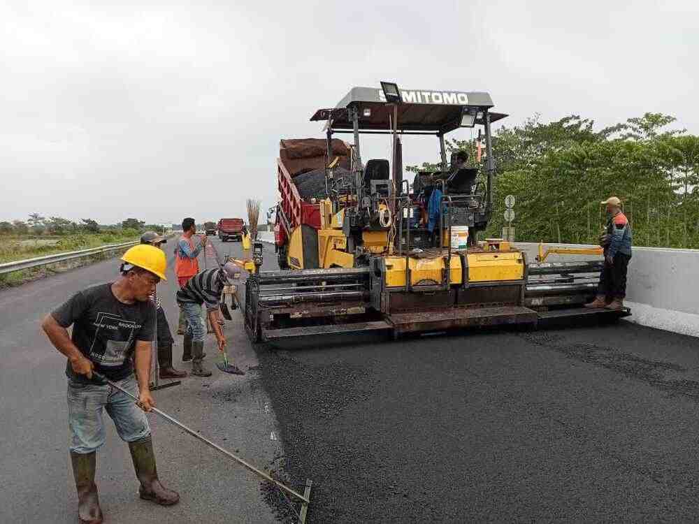 Jelang Arus Mudik, Waskita Sriwijaya Kebut Perbaikan Tol Palembang-Kayuagung