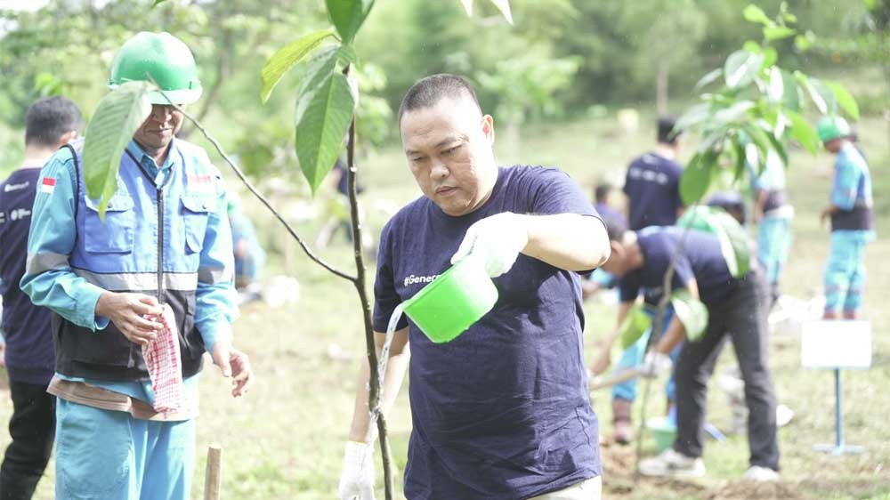 Green Mining, PT Bukit Asam Tanam Pohon Bersama di Lahan Bekas Tambang