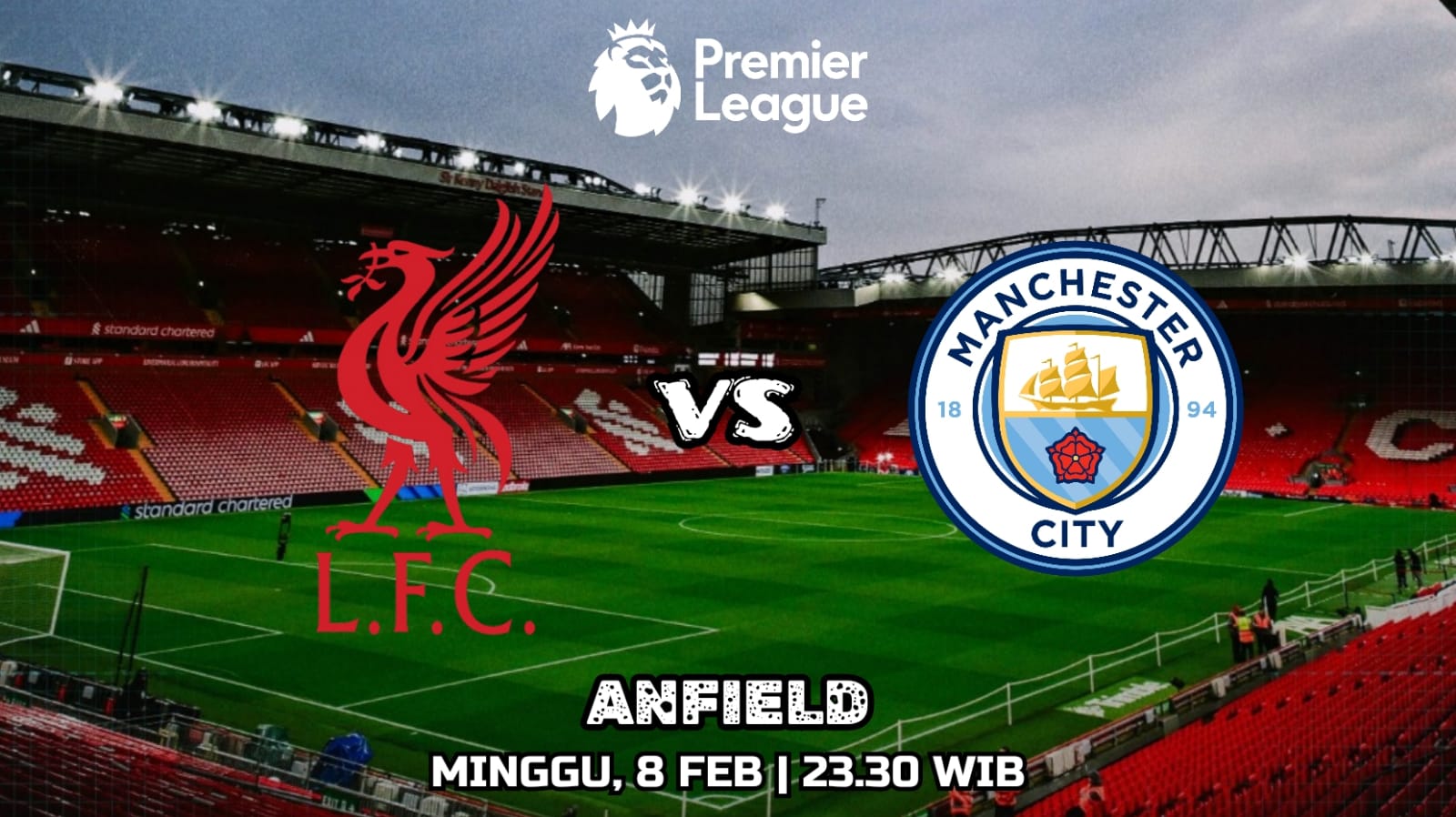 Big Match Liga Premier Liverpool vs Manchester City Pertemuan Dua Tim Inkonsistensi