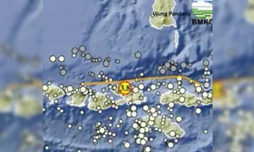 Gempa 3.8 M Guncang Dompu NTB, Cek Kekuatan, Episentrum dan Kedalamannya