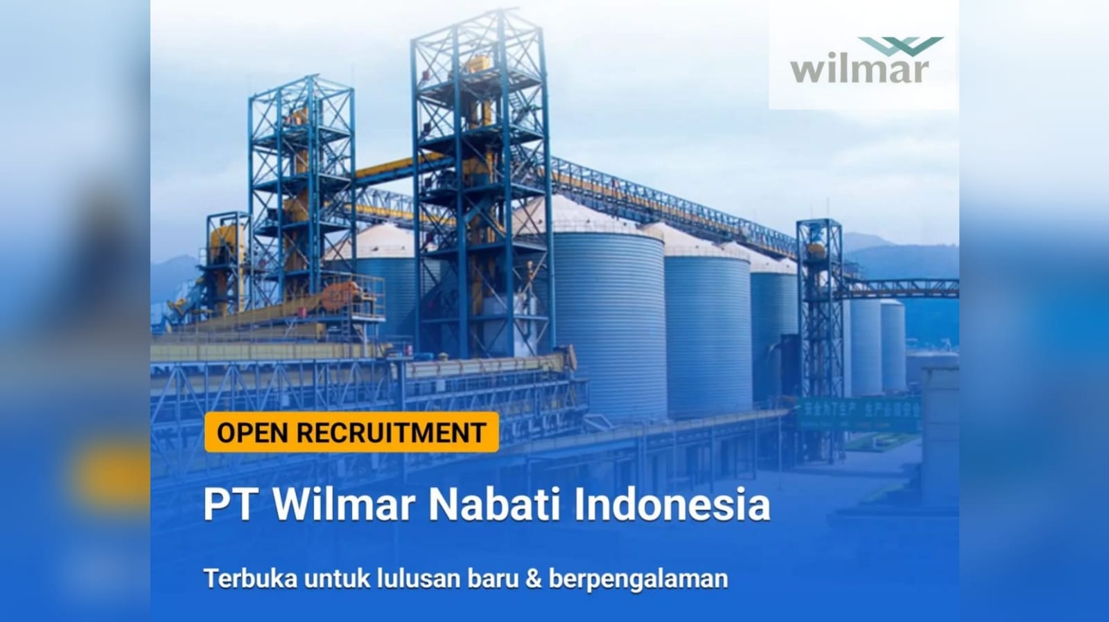 PT Wilmar Nabati Indonesia Buka Lowongan Kerja Terbaru Lulusan D3 danS1, Tersedia 19 Posisi Menarik!