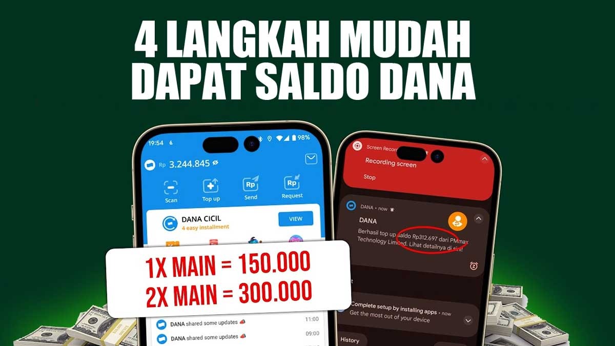 Mau Dapat DANA Rp300 Ribu? Ikuti 4 Langkah Mudah Menghasilkan Saldo Dompet Digital!