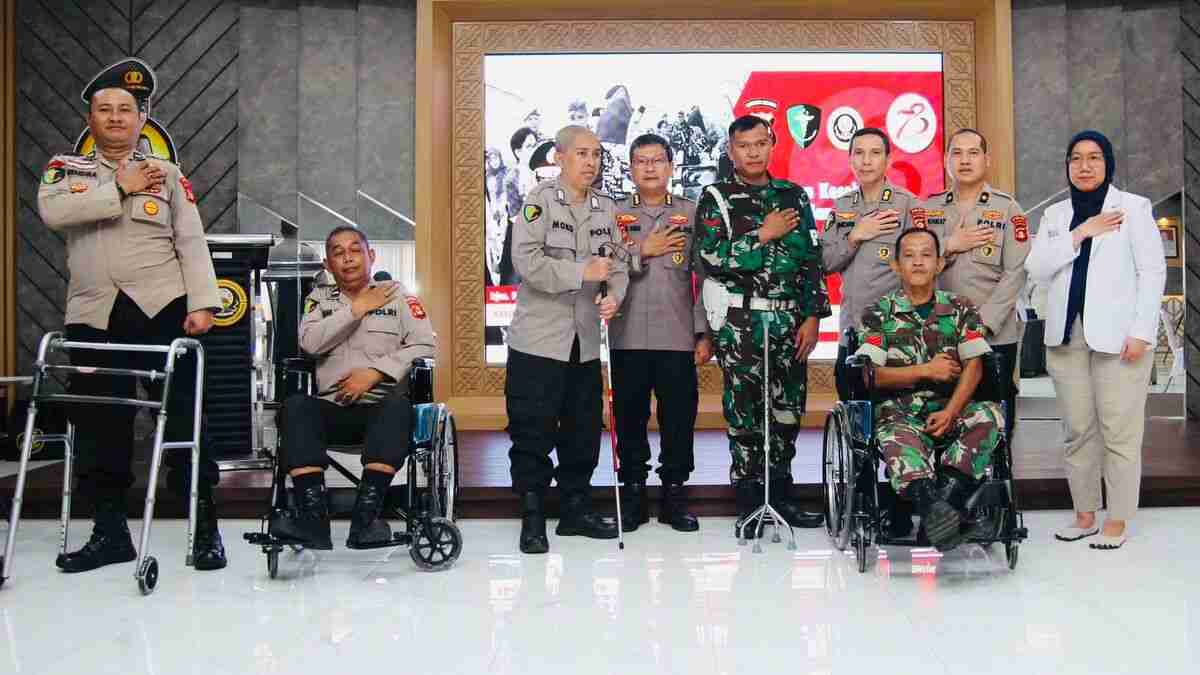 Bakti Kesehatan Hari Bhayangkara, Polda Sumsel Peduli Personel TNI-Polri Penyandang Disabilitas