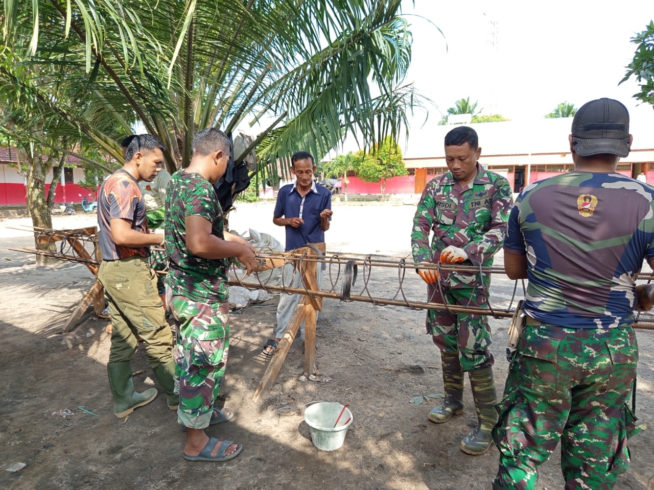Jembatan Gantung Sungai Dabuk Embacang OKI Dikebut, Begini Progresnya